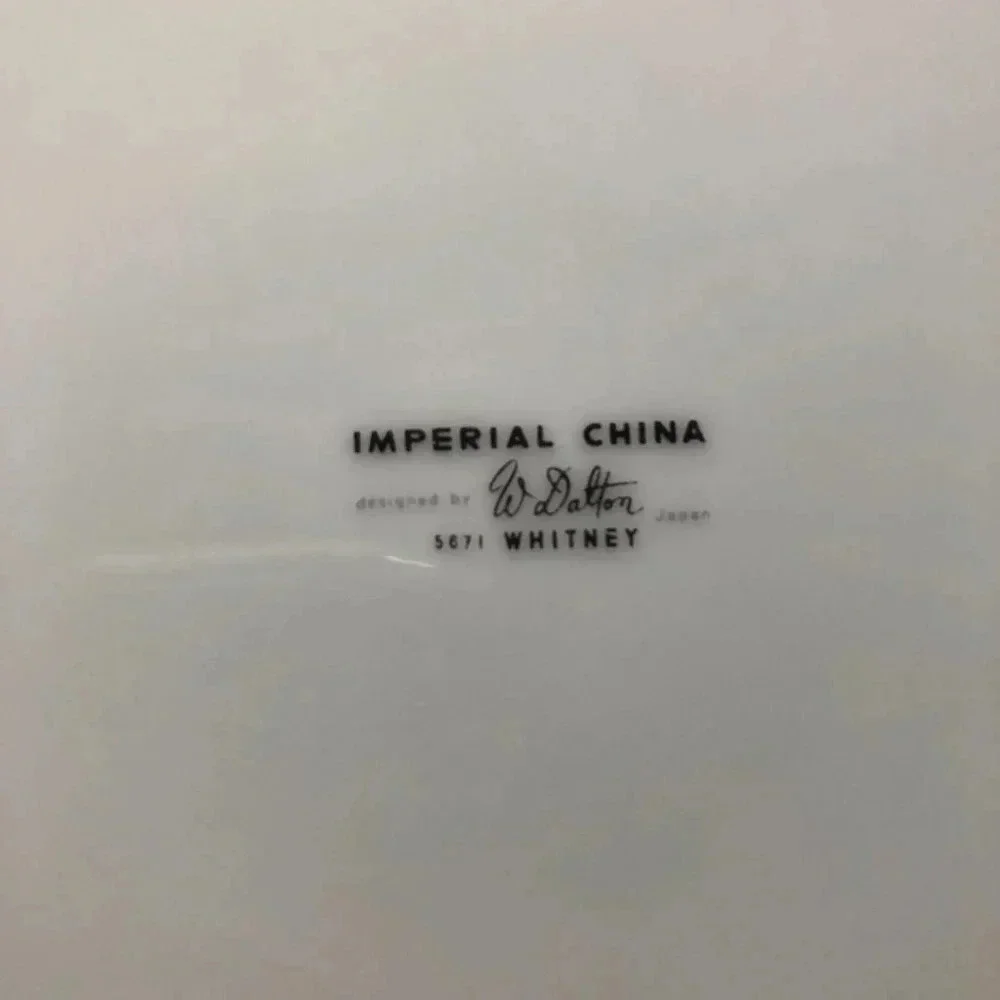 Imperial fine china vintage dinnerware WHITNEY w. dalton